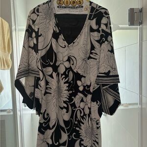Trina Turk Black and White Floral Dress